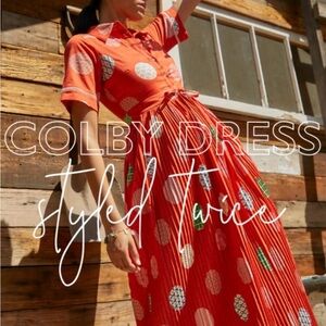 Hunter Bell Colby Dress Midi Dress